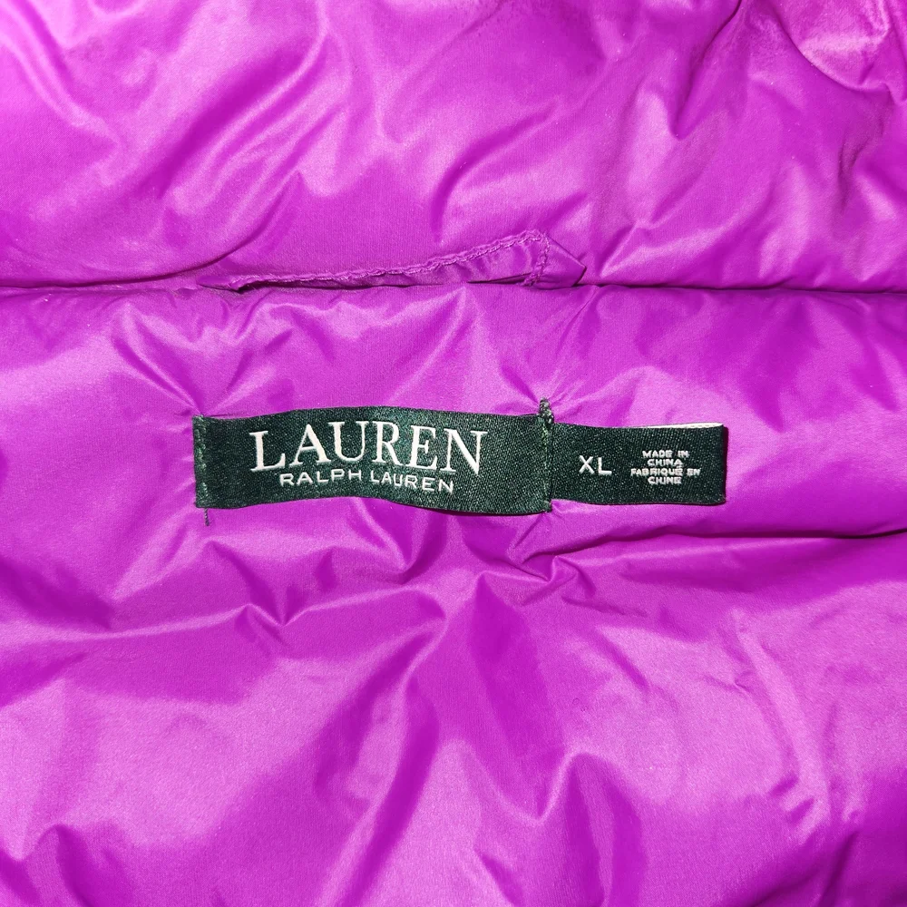 LAUREN RALPH LAUREN PURPLE DOWN PUFFER VEST - Picture 2 of 2